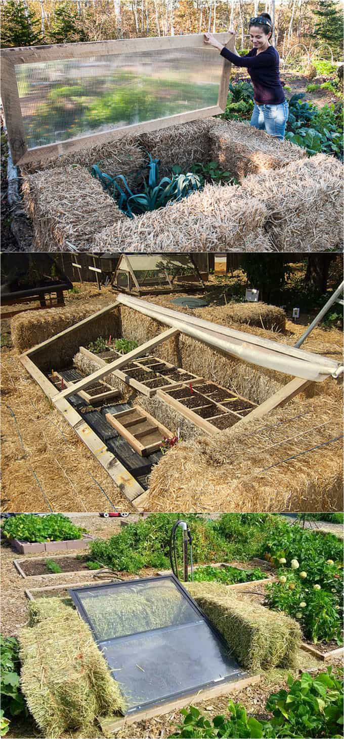 HOUSE STRAW BALE COLD FRAME