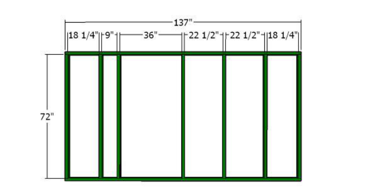 Building the front and back wall frames