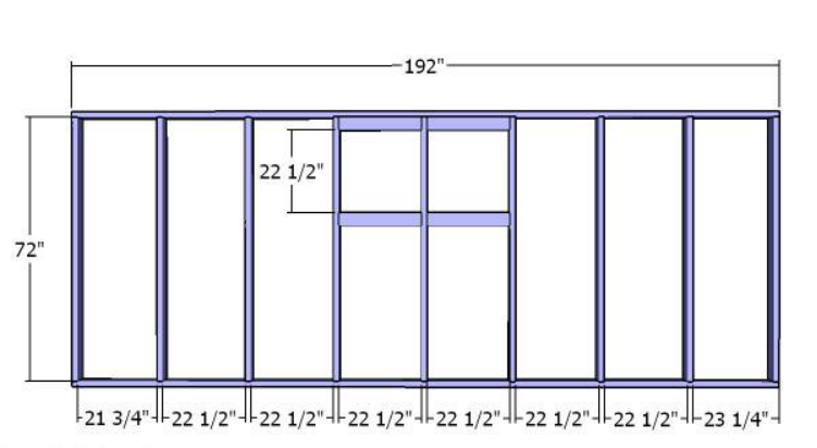 Building the side wall with vents