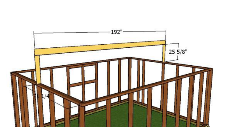 Fitting the ridge beam